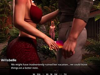 Anime hentai game featuring big tits in 3D porn 😍