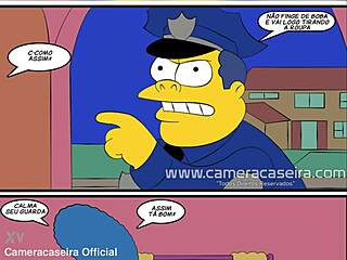 Já viu paródia dos Simpsons com ação de sexo policial?
