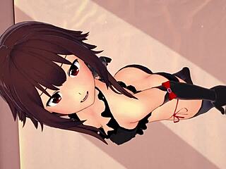 Hot Megumin Craves Sex in Tight Bikini for 3D Hentai