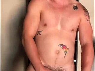 Twink Jerks Off in Sunlight with Monster Cock Emotions