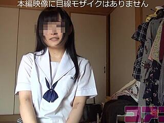 Black-haired idol hopeful exposes all in uniform interview.