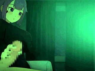 in this vel story pov hentai, the anime cartoon babe gives an intense handjob, stroking and teasing the cock