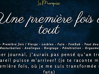 First time for everything in French futa audio porn