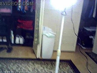 Behind the scenes, Maxxx Loadz bangs an AZN blonde with glasses