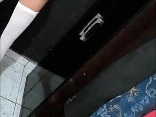 bonequinha in new panties as a cute hentai sex toy for amateurs