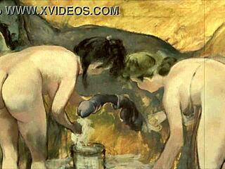 Vintage Erotic Illustration with Retro Anime Cartoon Style. Classic Hentai Art Brings Back Steamy Memories.