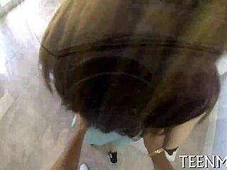 Legal age teen Ava Taylor trades sex for cash