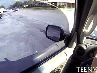 Legal age teen Ava Taylor trades sex for cash