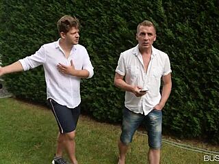 stacked swingers tease big titties before wild orgy