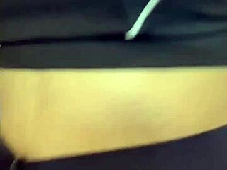 pussy training hot in crowded bathroom with creampie and orgasm 😍