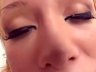 blonde milf rides double in gangbang, loving cum