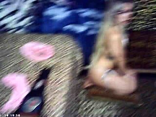 Glasses Cam Azn Blonde Hooks Up with Maxxx Loadz Backstage