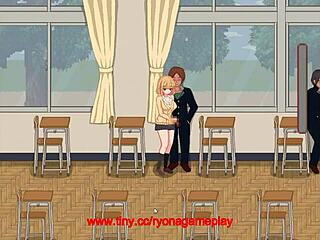 hey, wanna see college lady banging guys in new hentai game?