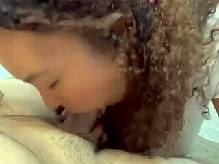 Wow, Manuzinha Black in a Tasty Titjob Scene!