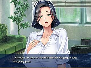 Anime-heltinne Miki bøyd over for stor kuk-action