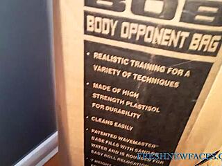 sex doll feels so real, bent over for doggystyle with cum in mouth