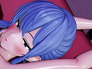 เลสเบี้ยนอะนิเมะใช้ไวเบรเตอร์เล่น scissoring สุดเสียว