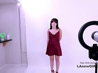 Shy Teen Brunette Nailed Hard at Modeling Audition