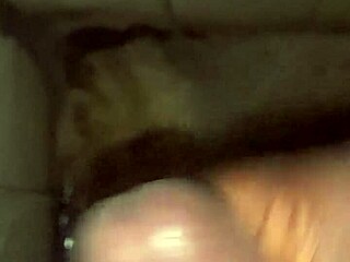 Teasing with a big cock while stroking solo in secret.