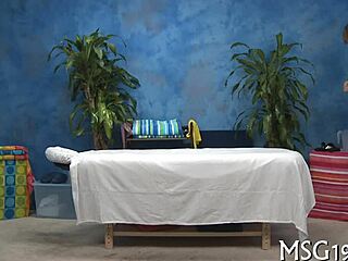 Massage Turns Into Hardcore Action with Tight Teen Babe