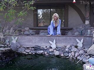 rich blonde cougar milf toys with her tight boy in wet lingerie. she’s rough and loves face action!