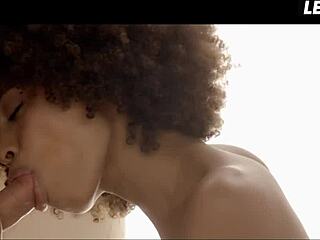 Luna Corazon, you’re driving Nick Ross wild with that sexy ebony body!