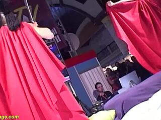 Skinny Babe Takes Monster Cock Banging on Public Stage Outdoors