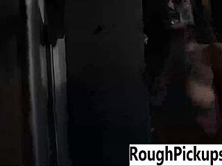 bitch gets shamed openly in harsh public pickup scene.