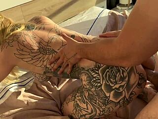 Hey, gorgeous tattooed babe, you lending me that tight culo for first-time anal?