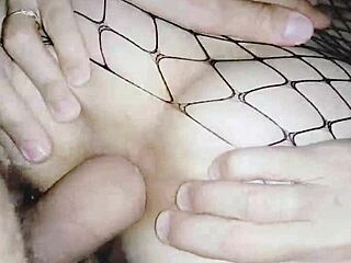 Damn, homemade anal passion with wife in stockings is fire! 🔥