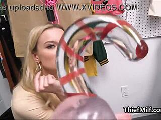 Caught this cougar sneaking dildos from the office