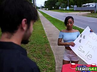 Pervert Stud Bangs Sexy Teen Alicia Reigns on Couch