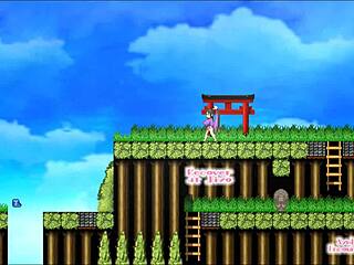 oh man, sakura gozen gets outdoor creampie in hentai game