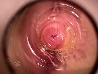 Mia has a pretty tight pussy that gets creamy wet in this amateur close-up masturbation session.