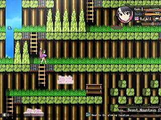 ¡Joder, Sakura Gozen se lleva creampie al aire libre en hentai!