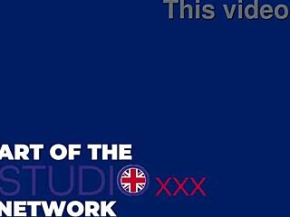 Fit trainer with big tits jerks me off in gym