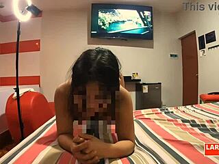 Perla enjoys doggystyle cunilingus in steamy Latina casting room