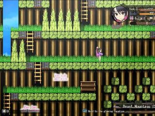 oh man, sakura gozen gets outdoor creampie in hentai game