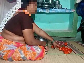 Aunty gets very hot fucking in village home with long hair beauty