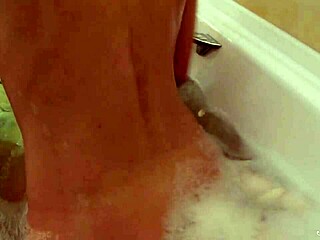 Hey, watch blonde teen Calvina cum hard with that showerhead?