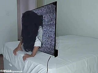 halloween call got wild, samara showed up for two black cocks! 🕸️