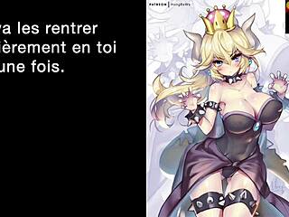 Hey, wanna be Bowsette's slut? Follow her French anal sissy instructions now!