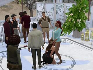 my wedding after party with the blissful simmers turned into wild sex!