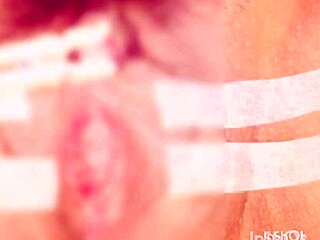 clitoral suction drives her wild in tight bondage