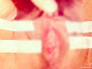 clitoral suction drives her wild in tight bondage