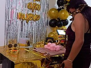 Birthday casting with cute Latina and brown eyes