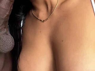 Sloppy blowjob caught on camera during a steamy video call with her husband. This amateur couple, Nysdel, gets wild!