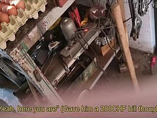 Straight Farmer Guy Convinced for Handjob on Country Ranch