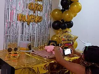 Birthday casting with cute Latina and brown eyes