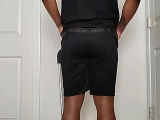 Good Morning Undressing to Spread Buttocks Wide Open